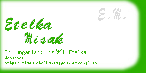 etelka misak business card